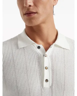 Brunello Cucinelli ロングスリーブコットンポロシャツ - サムネイル5