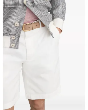 Brunello Cucinelli 膝丈ツイル バミューダショーツ - ホワイト - サムネイル5