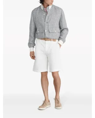 Brunello Cucinelli 膝丈ツイル バミューダショーツ - ホワイト - サムネイル2