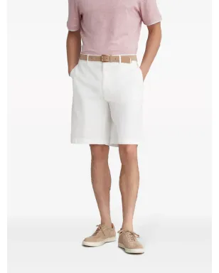 Brunello Cucinelli 膝丈ツイル バミューダショーツ - ホワイト - サムネイル3