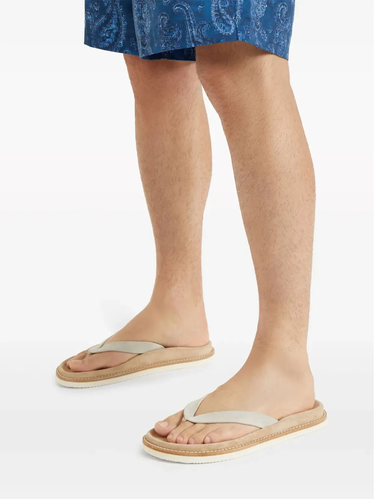 Brunello Cucinelli メンズ サンド系スリッパ - 画像5