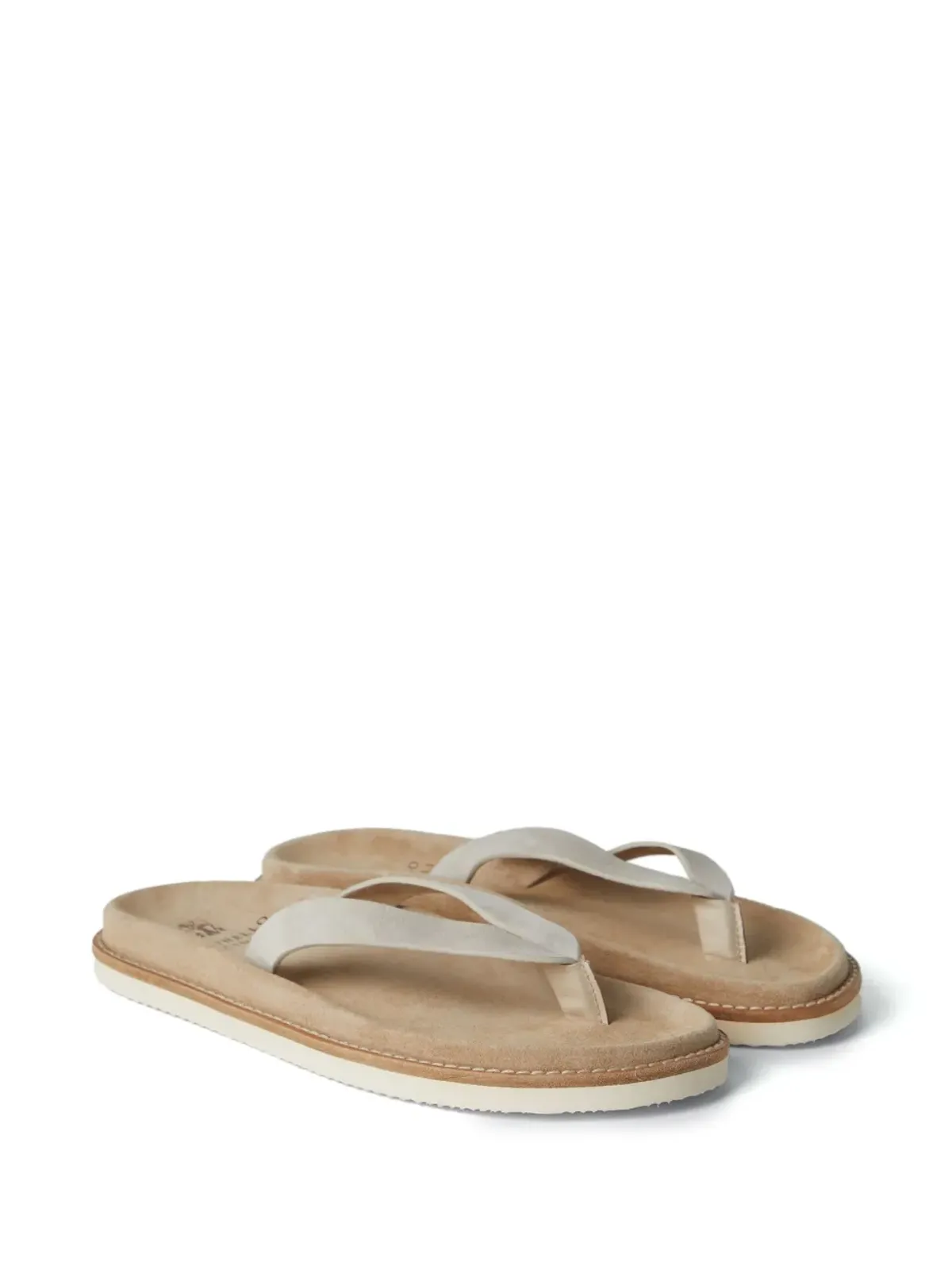 Brunello Cucinelli メンズ サンド系スリッパ - 画像2
