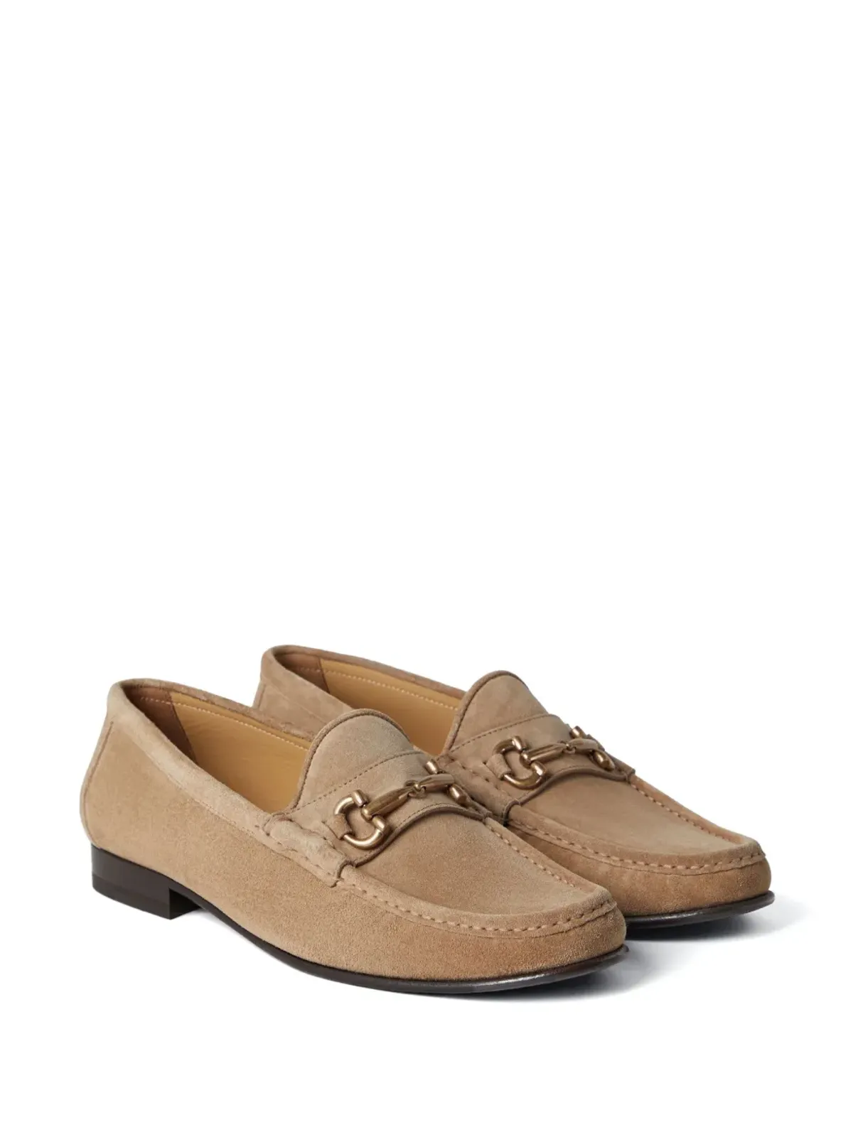 Brunello Cucinelli アーモンドトゥ レザー ローファー - ブラウン - 画像2