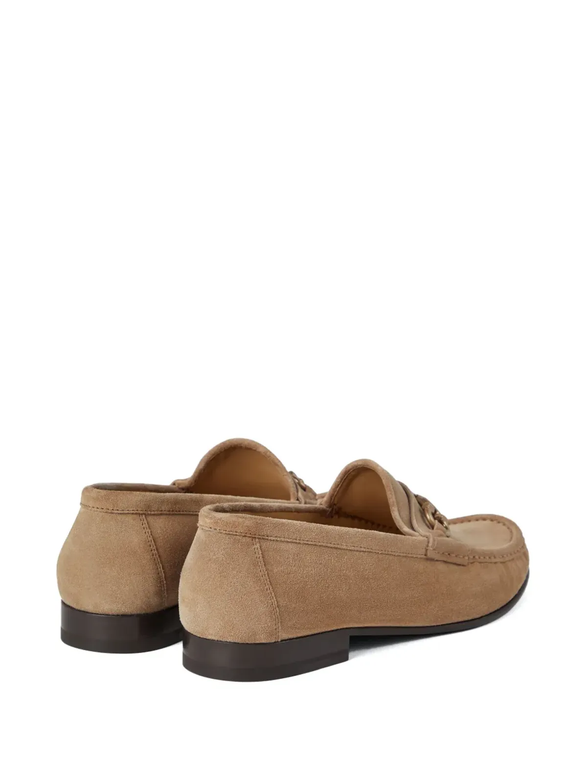 Brunello Cucinelli アーモンドトゥ レザー ローファー - ブラウン - 画像3