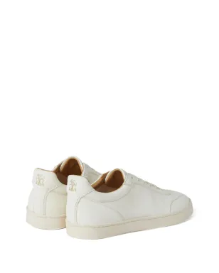 Brunello Cucinelli ロゴプリント パネルド ロー・トップ スニーカー - ホワイト - サムネイル3