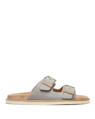 Brunello Cucinelli バックル留めのスエードサンダル - グレー - サムネイル1