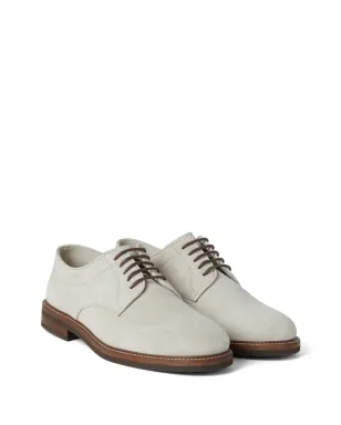 Brunello Cucinelli パネルド・スエード ダービーシューズ（ニュートラル系） - サムネイル2