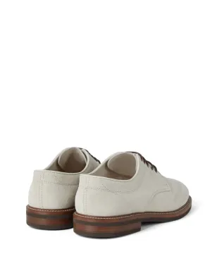 Brunello Cucinelli パネルド・スエード ダービーシューズ（ニュートラル系） - サムネイル3