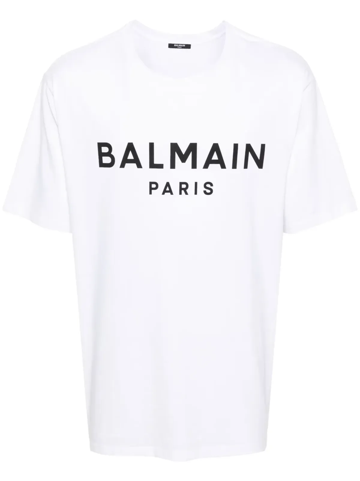 Balmain ロゴプリント コットン Tシャツ - ホワイト - 画像1