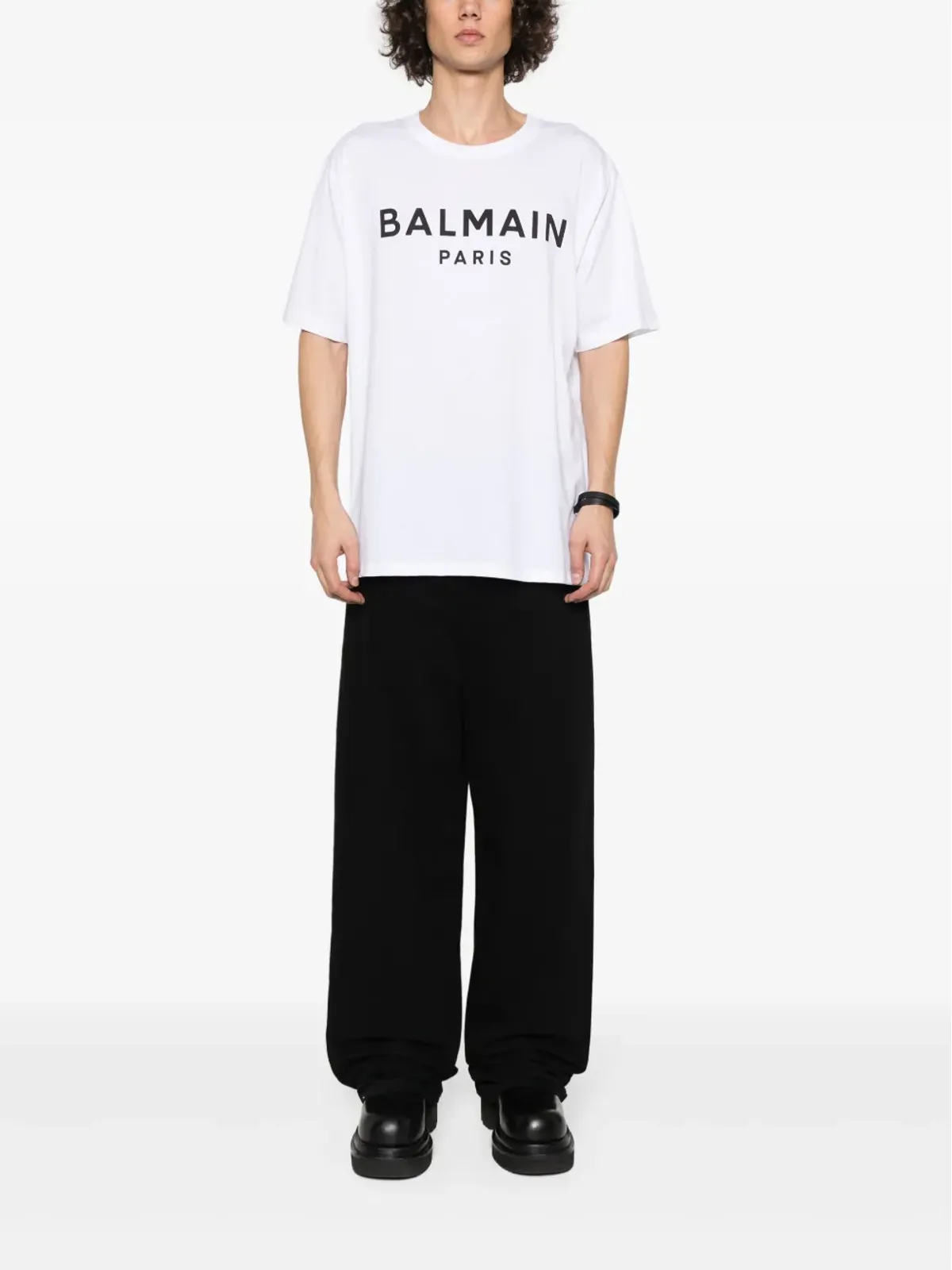 Balmain ロゴプリント コットン Tシャツ - ホワイト - 画像2