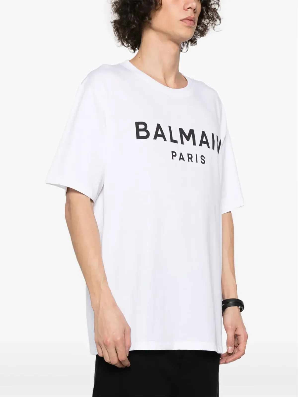 Balmain ロゴプリント コットン Tシャツ - ホワイト - 画像3
