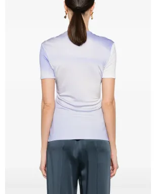 Jil Sander グラフィックプリント ジャージーTシャツ ブルー - サムネイル4