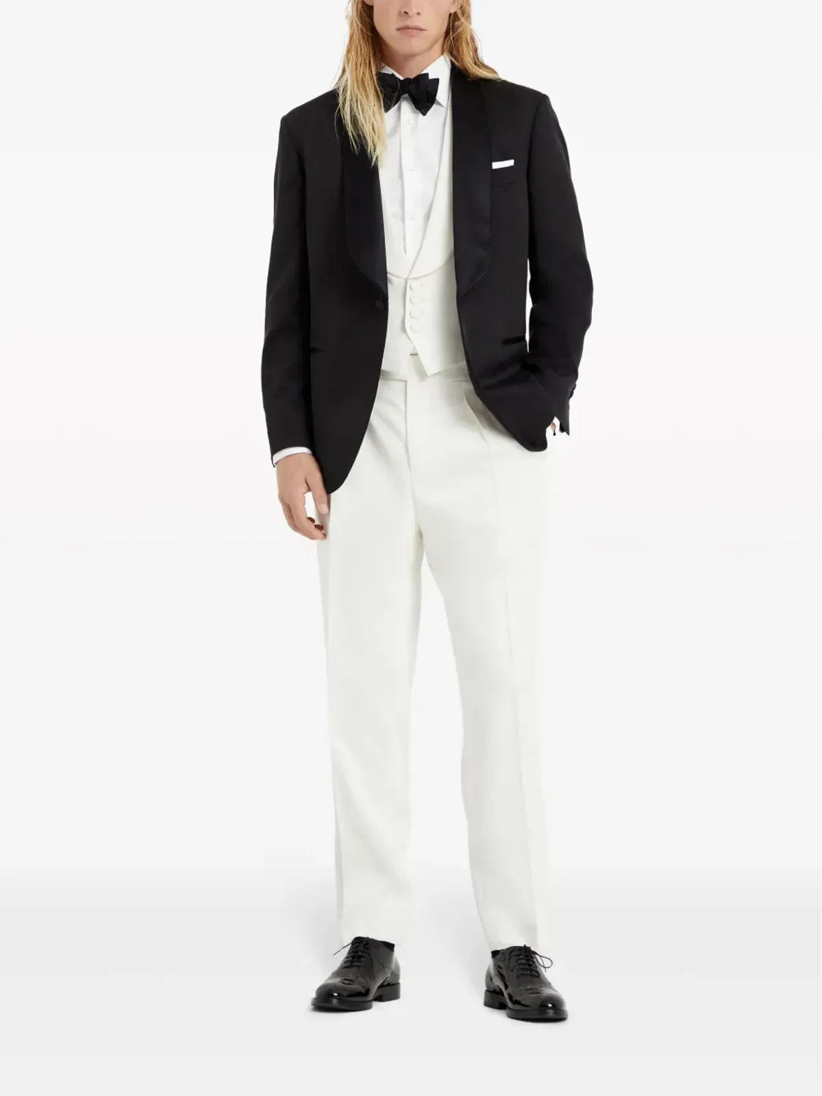Brunello Cucinelli ディナー用 ショールラペル ブレザー - 画像2