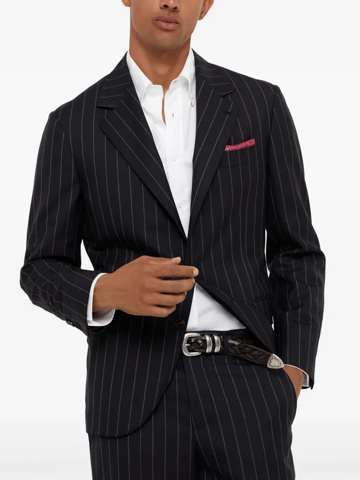 Brunello Cucinelli ウールブレザー ブラック - 画像3
