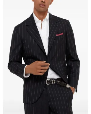 Brunello Cucinelli ウールブレザー ブラック - サムネイル3