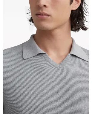 Brunello Cucinelli リブ編みポロジャンパー - サムネイル4