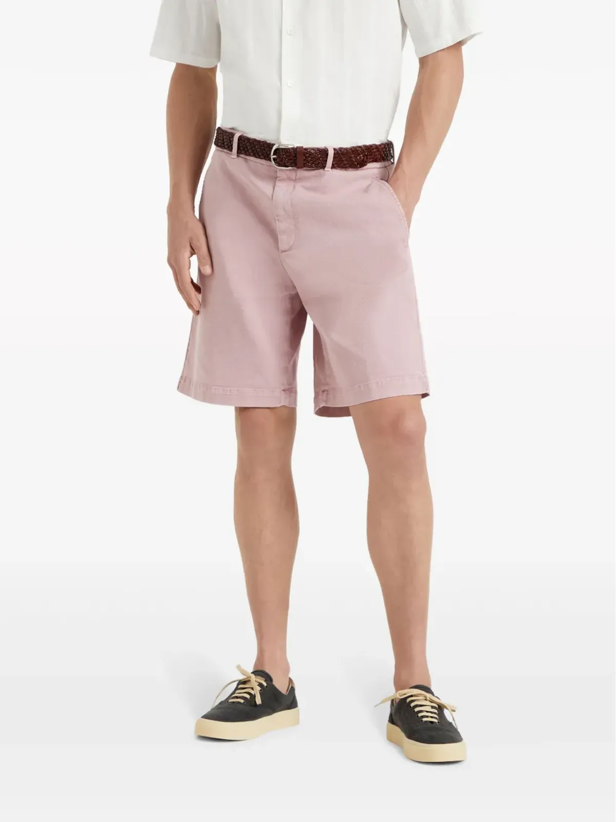 Brunello Cucinelli デニム バミューダショーツ ピンク - 画像3