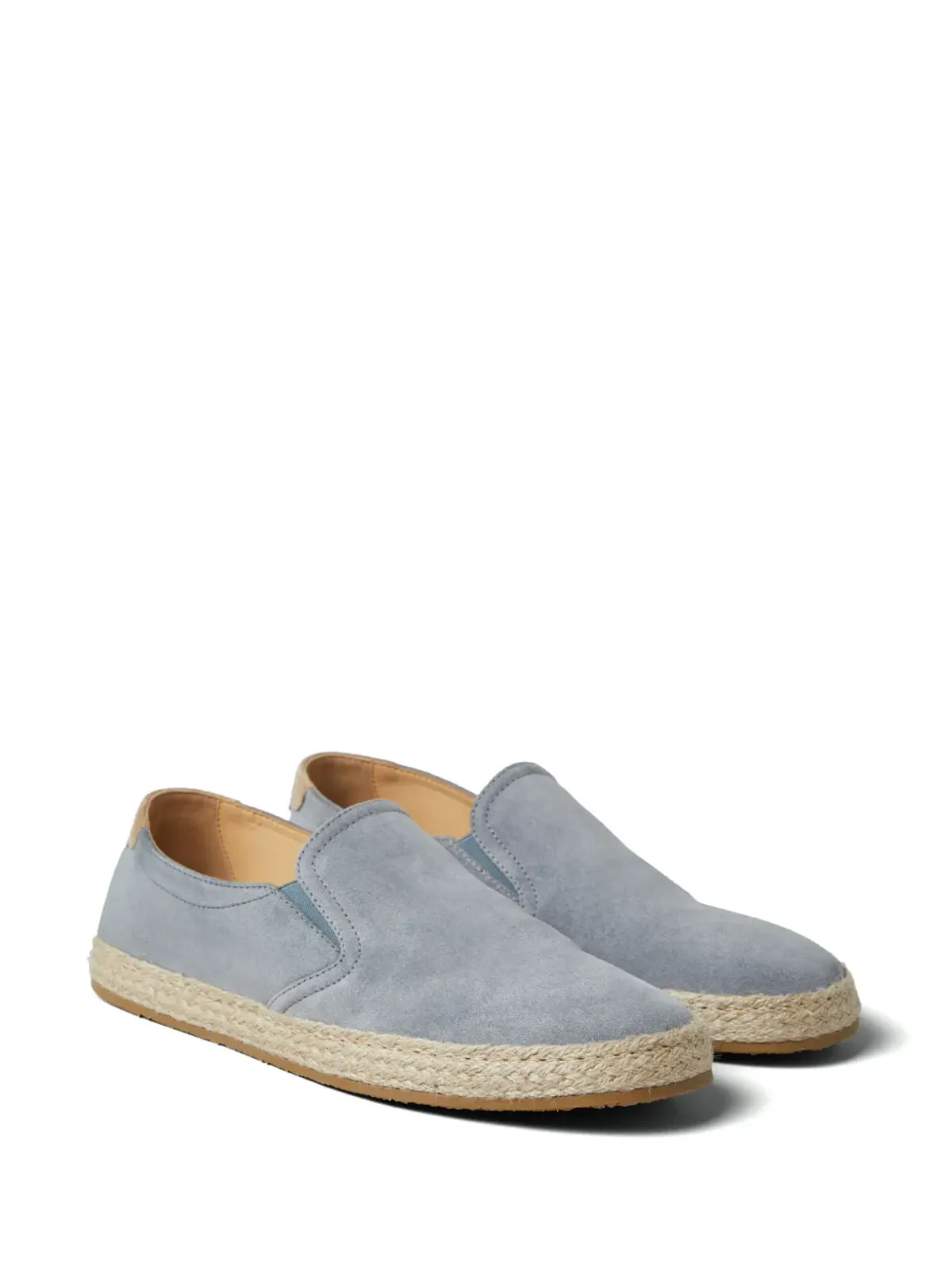 Brunello Cucinelli アーモンドトゥ スエード ローファー - グレー - 画像2