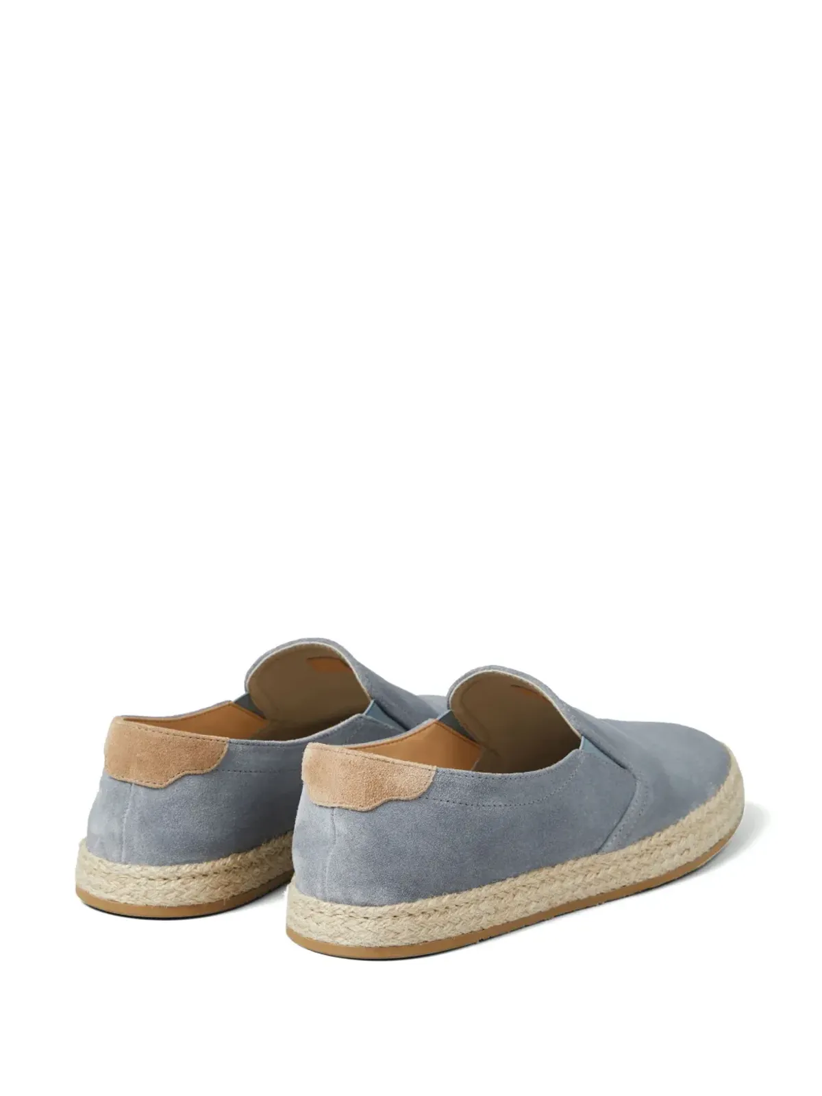 Brunello Cucinelli アーモンドトゥ スエード ローファー - グレー - 画像3