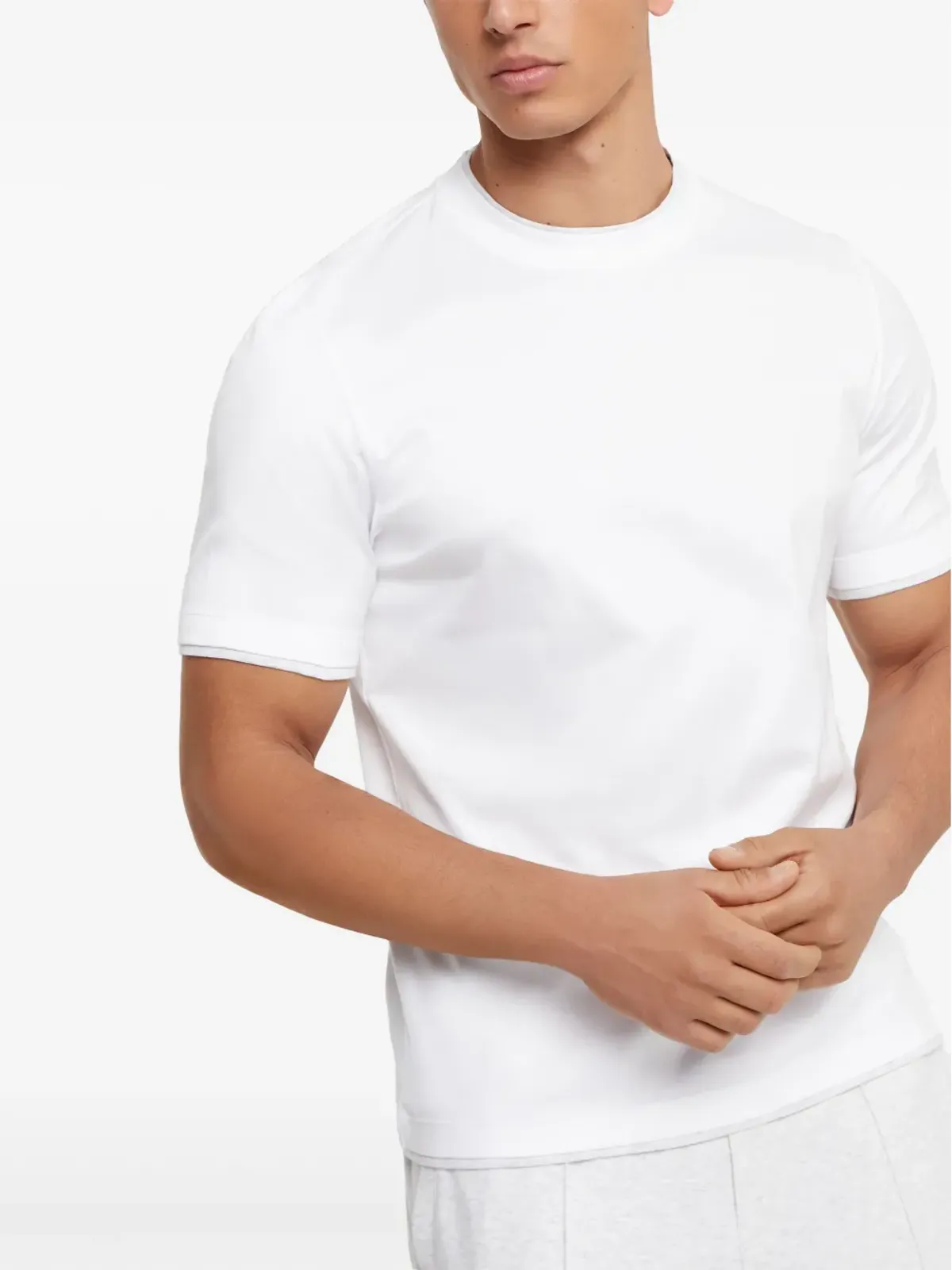Brunello Cucinelli ショートスリーブ クルーネック Tシャツ - ホワイト - 画像3