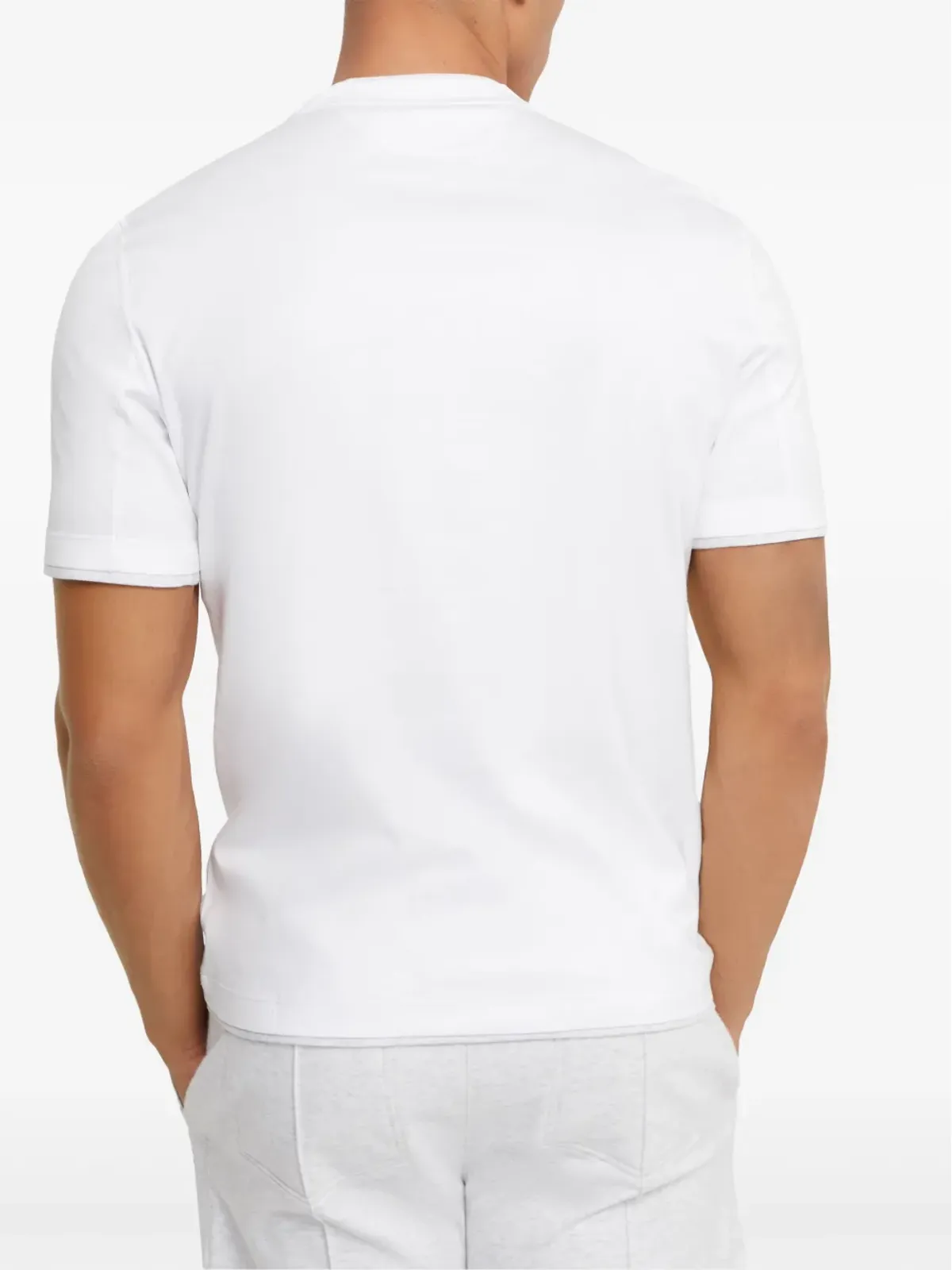 Brunello Cucinelli ショートスリーブ クルーネック Tシャツ - ホワイト - 画像4