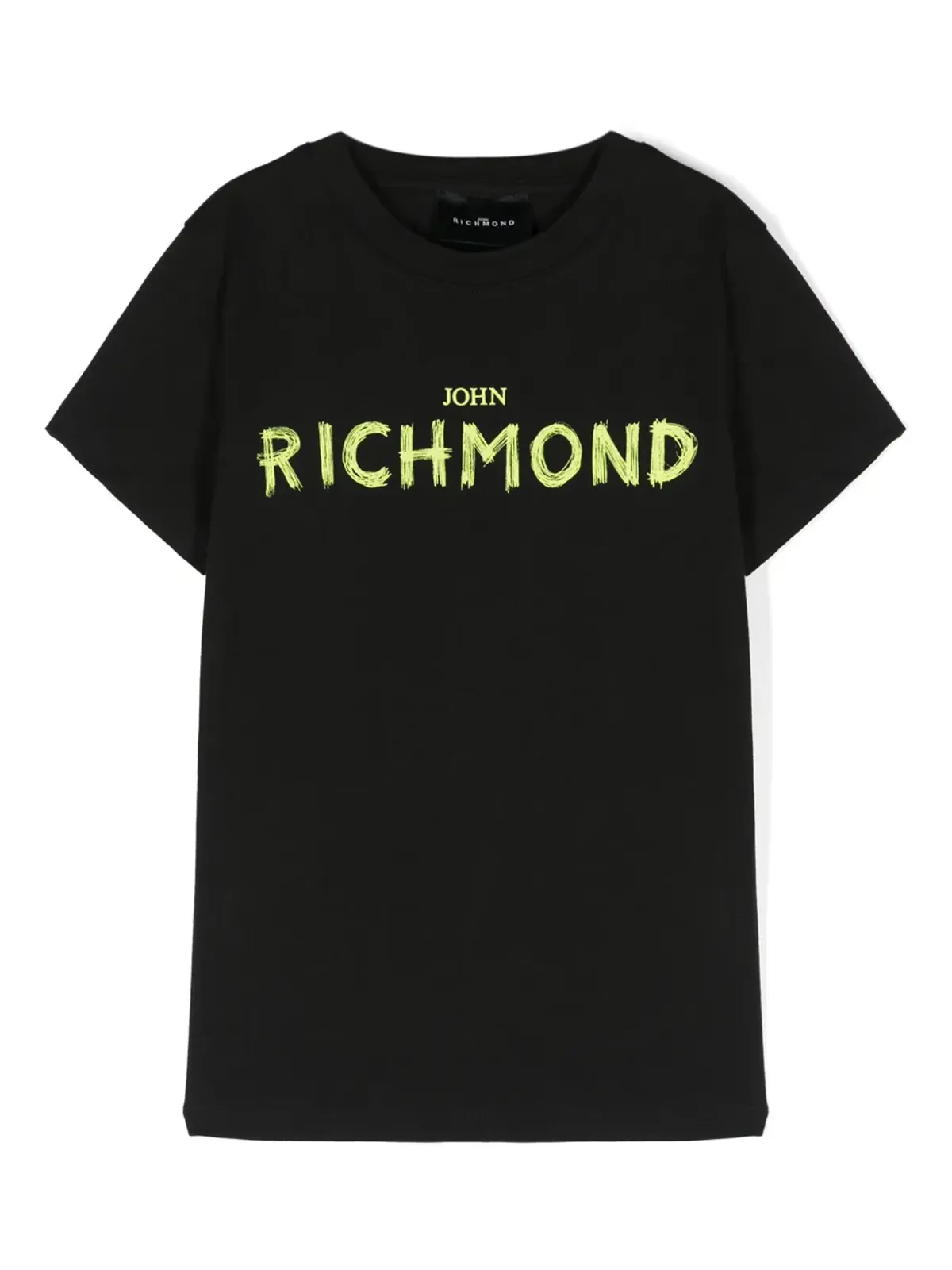 John Richmond Junior ロゴプリント コットンTシャツ - ブラック - 画像1