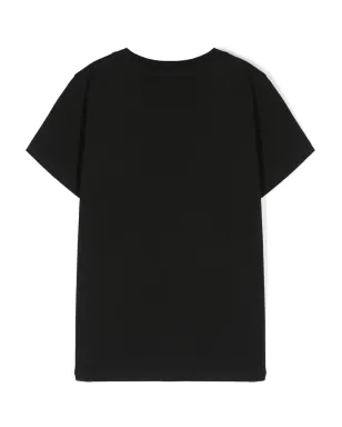 John Richmond Junior ロゴプリント コットンTシャツ - ブラック - サムネイル2