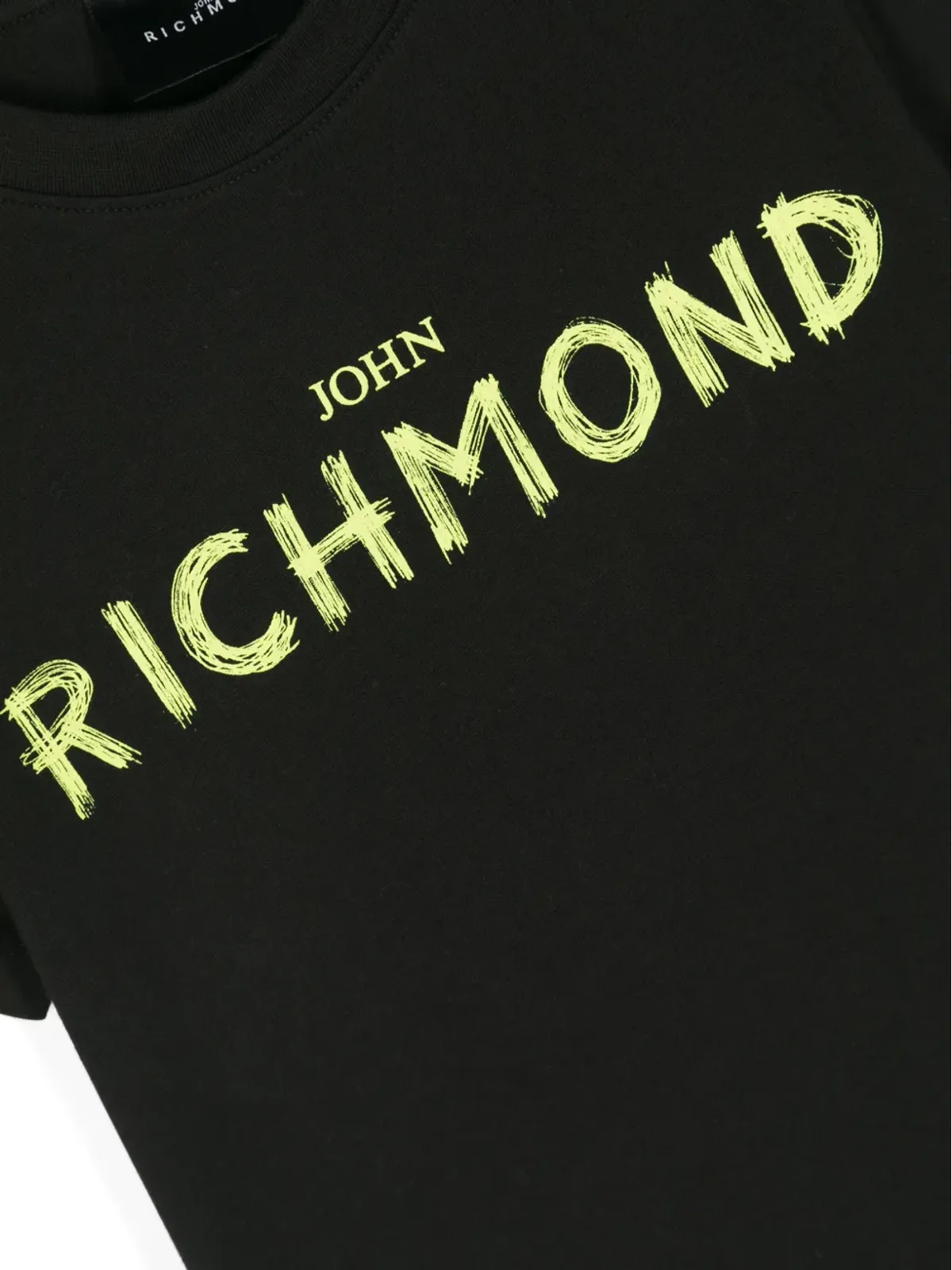 John Richmond Junior ロゴプリント コットンTシャツ - ブラック - 画像3