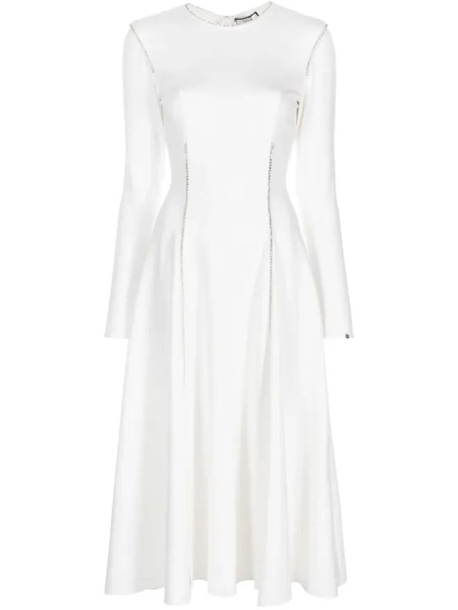 NISSA NISSA クリスタルエンブリッシュド ロングスリーブドレスの商品画像