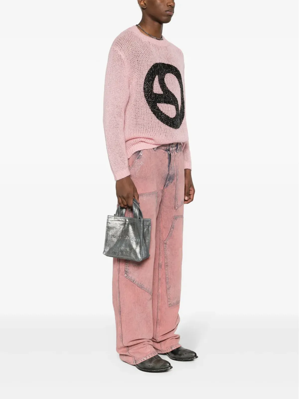 Acne Studios ミニ ロゴ トートバッグ - 画像2