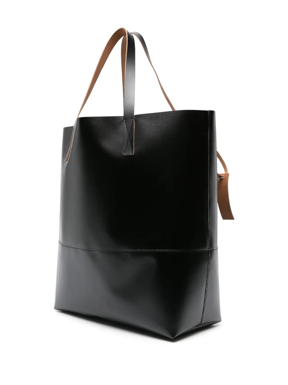 Marni トリベカ ロゴプリント フェイクレザー トートバッグ - 画像3