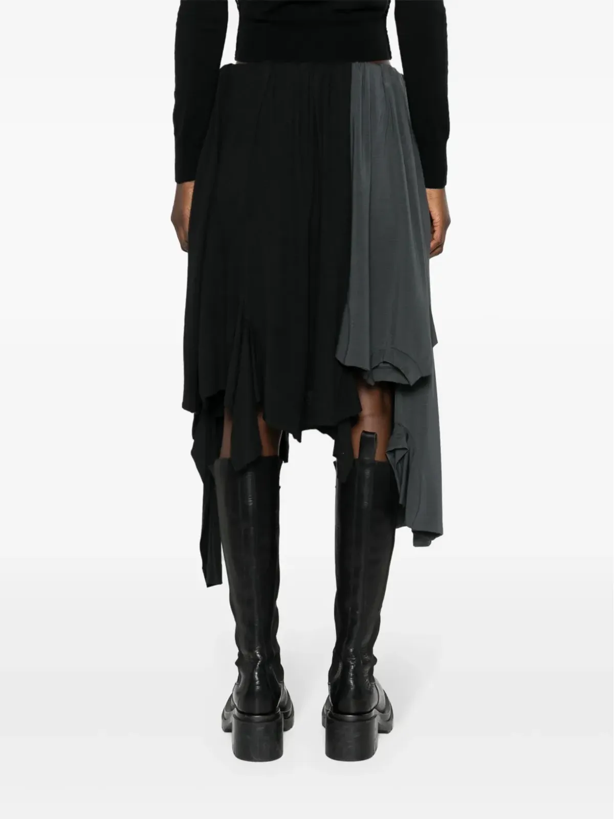 Acne Studios Tシャツパッチワークスカート - 画像4