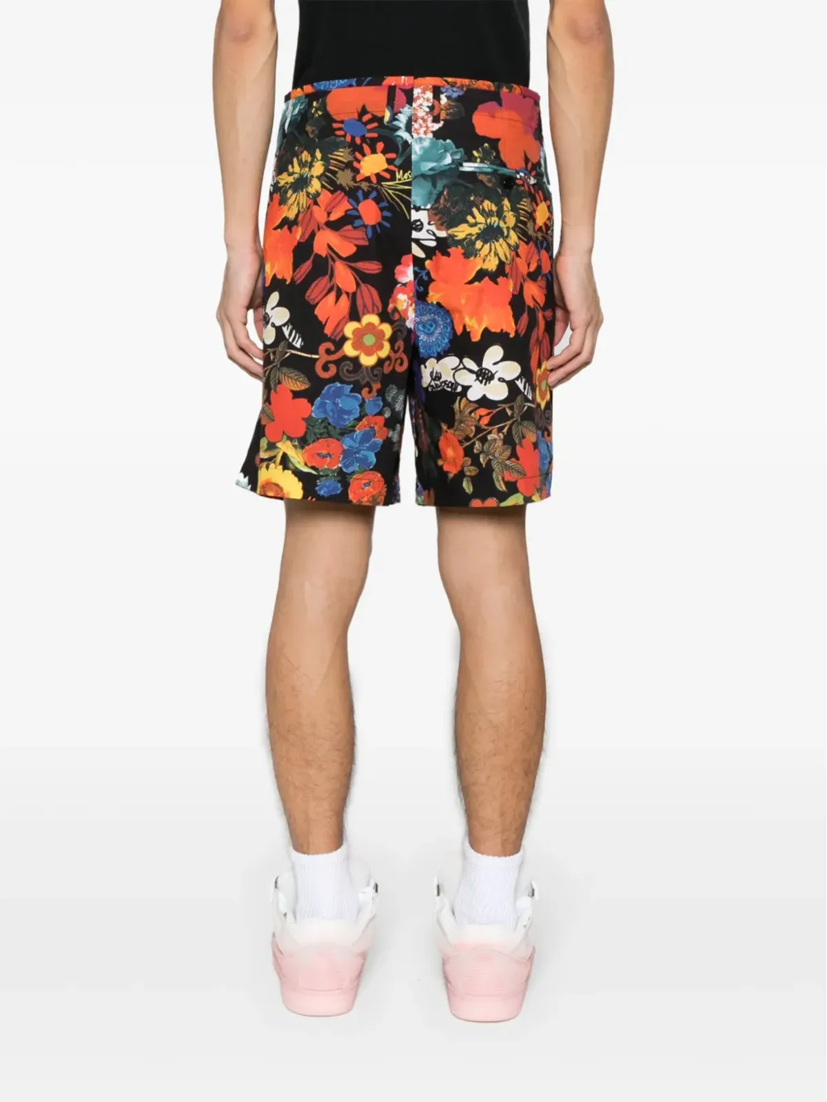 Moschino 全面花柄プリーツショーツ - ブラック - 画像4