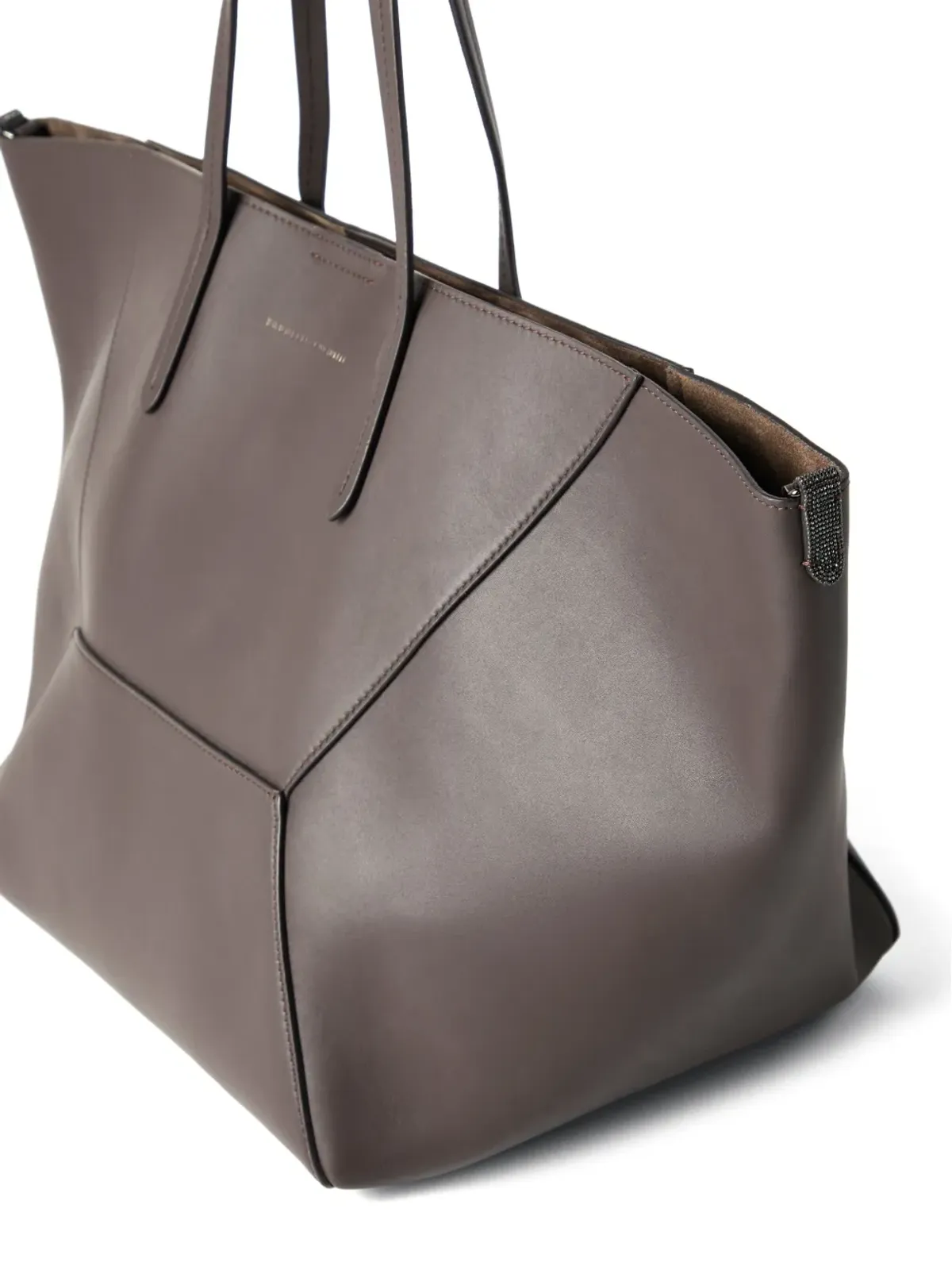 Brunello Cucinelli BC Duo レザートートバッグ - ブラウン - 画像4