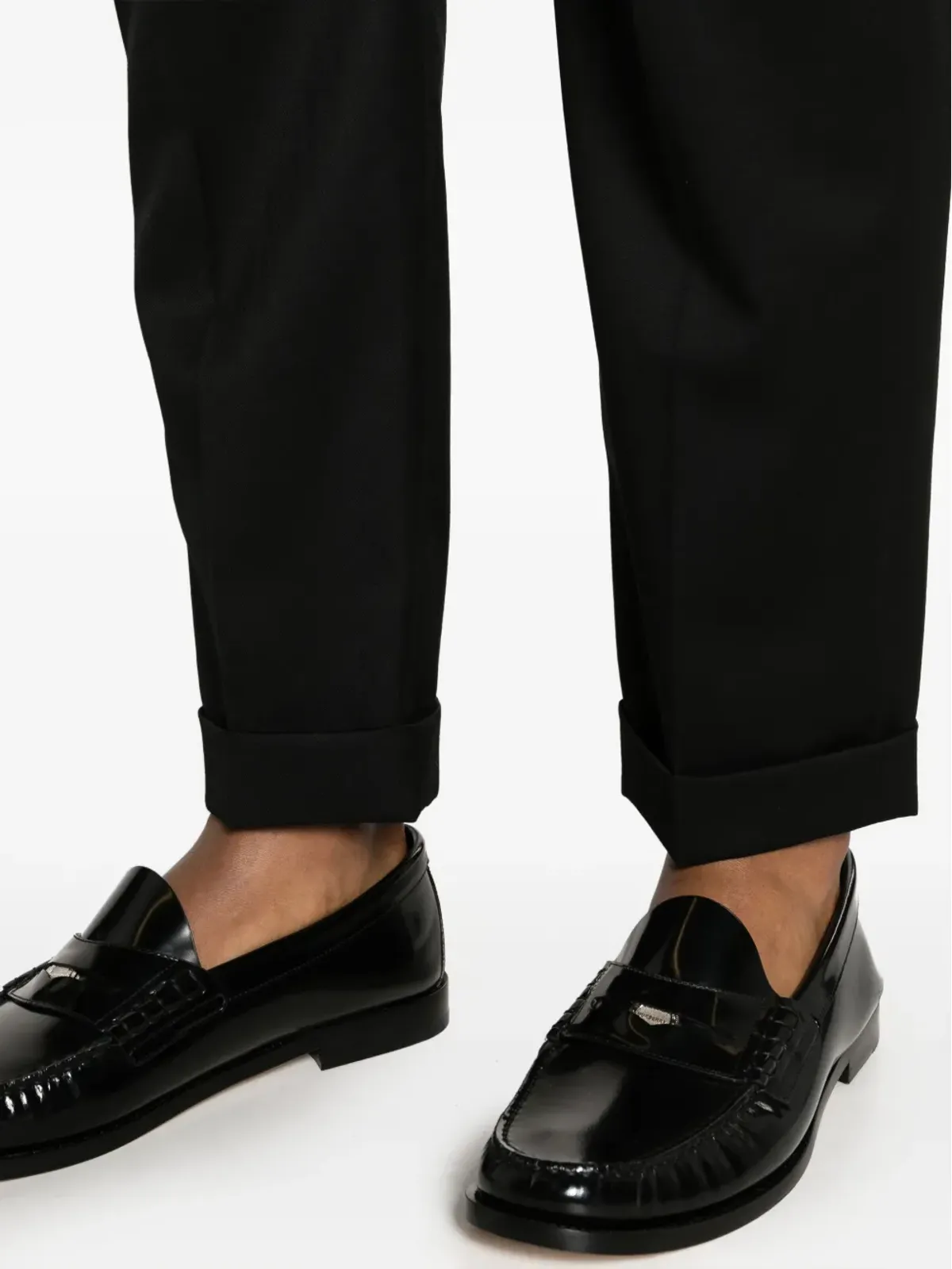 Balmain テーパード ウールパンツ - ブラック - 画像5