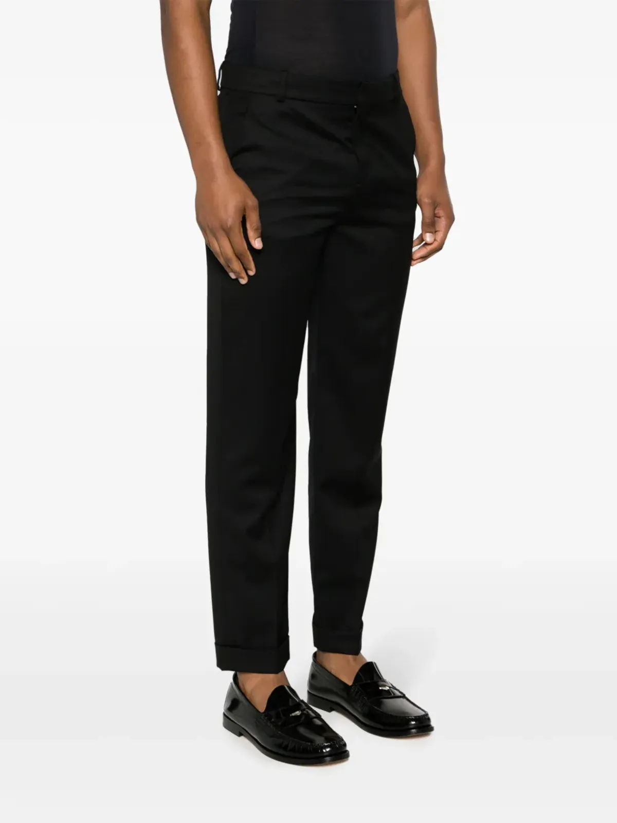 Balmain テーパード ウールパンツ - ブラック - 画像3