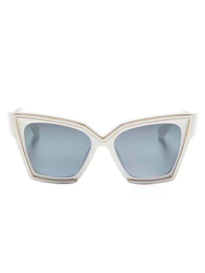 VALENTINO GARAVANI EYEWEAR VALENTINO GARAVANI EYEWEAR Grace square-frame sunglasses - Whiteの商品画像