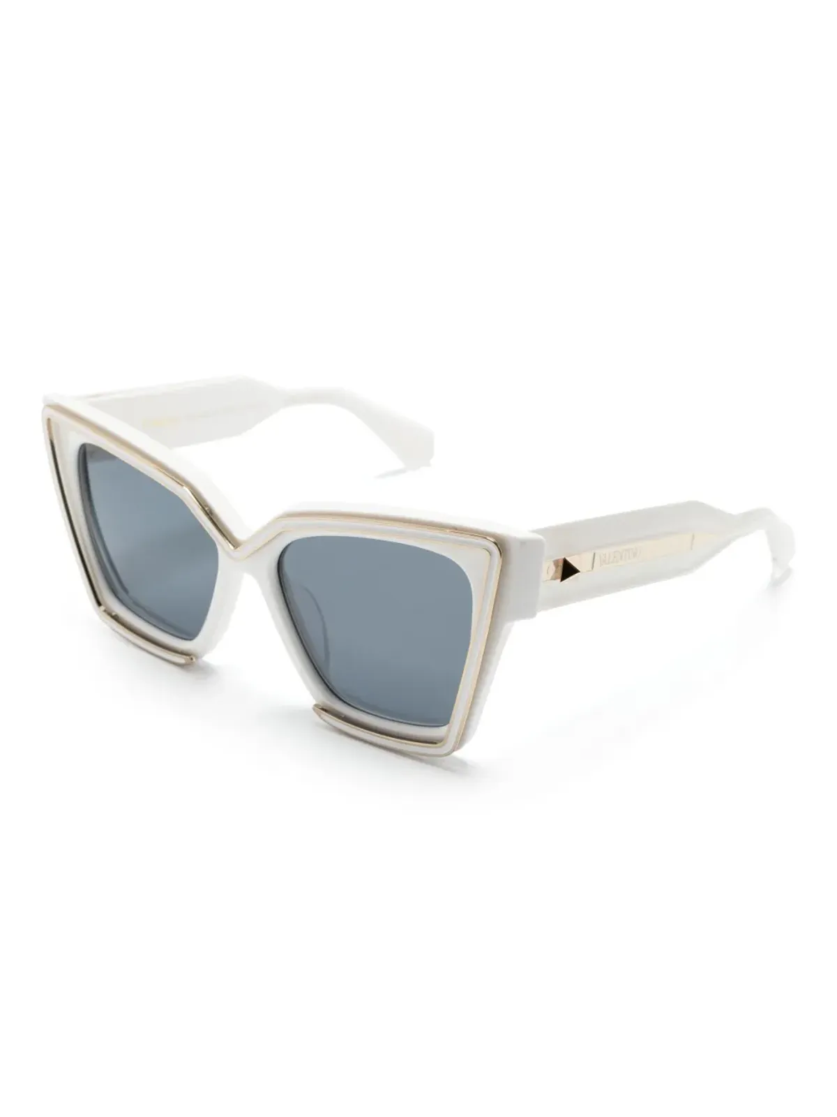 VALENTINO GARAVANI EYEWEAR Grace square-frame sunglasses - White - 画像2