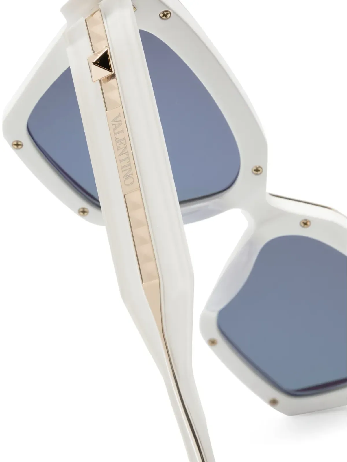 VALENTINO GARAVANI EYEWEAR Grace square-frame sunglasses - White - 画像3