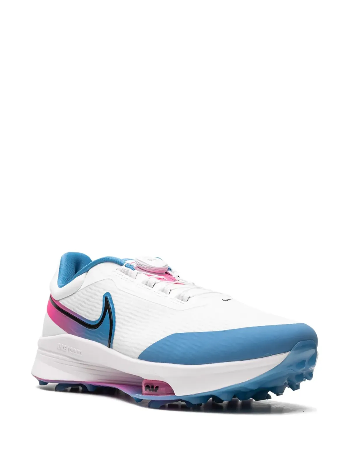 Nike エア ズーム インフィニティ ツアー NEXT% ボア ワイド ホワイト/オーロラブルー/ピンクブラスト スニーカー - 画像2