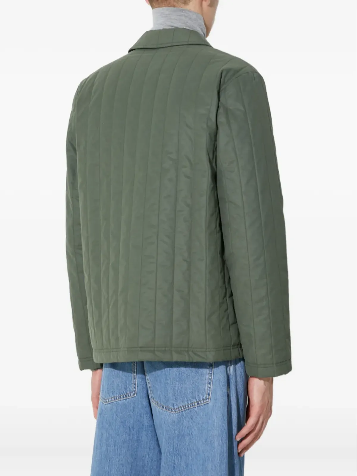 A.P.C. キルテッドパネルドジャケット グリーン - 画像4