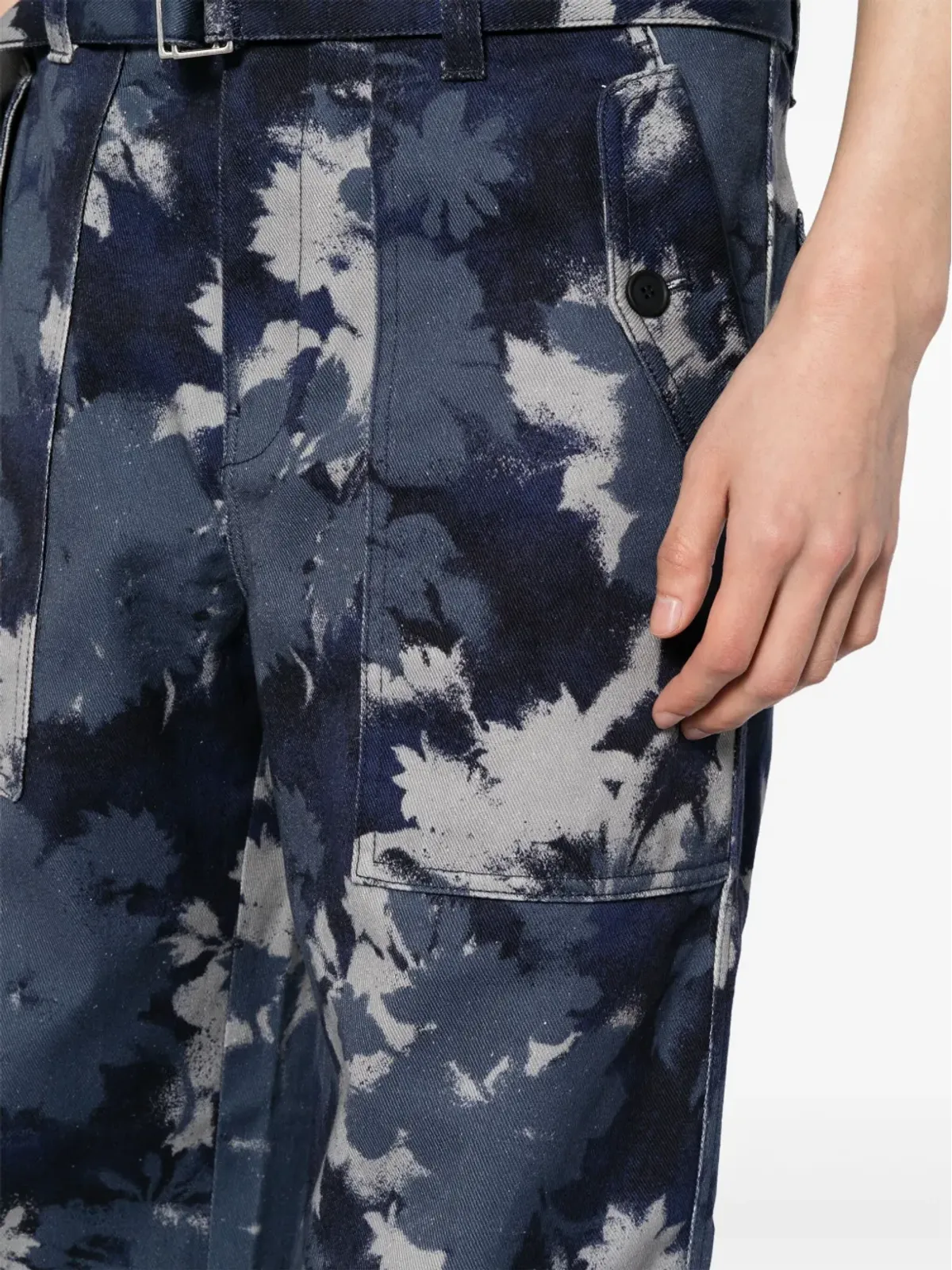 Maison Kitsuné アブストラクトプリント ストレートジーンズ - 画像5