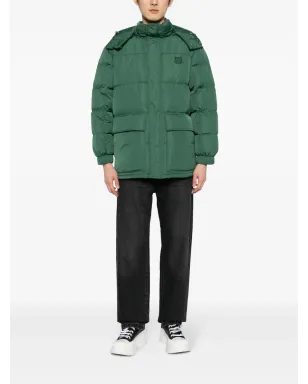 Maison Kitsuné Foxパッチ フード付きダウンコート - グリーン - サムネイル2