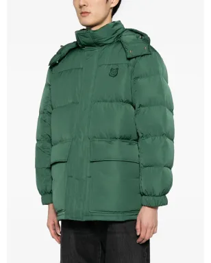 Maison Kitsuné Foxパッチ フード付きダウンコート - グリーン - サムネイル3