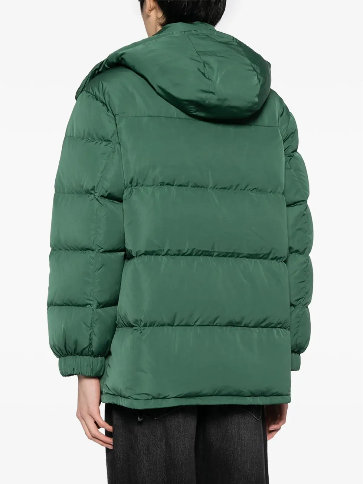 Maison Kitsuné Foxパッチ フード付きダウンコート - グリーン - 画像4