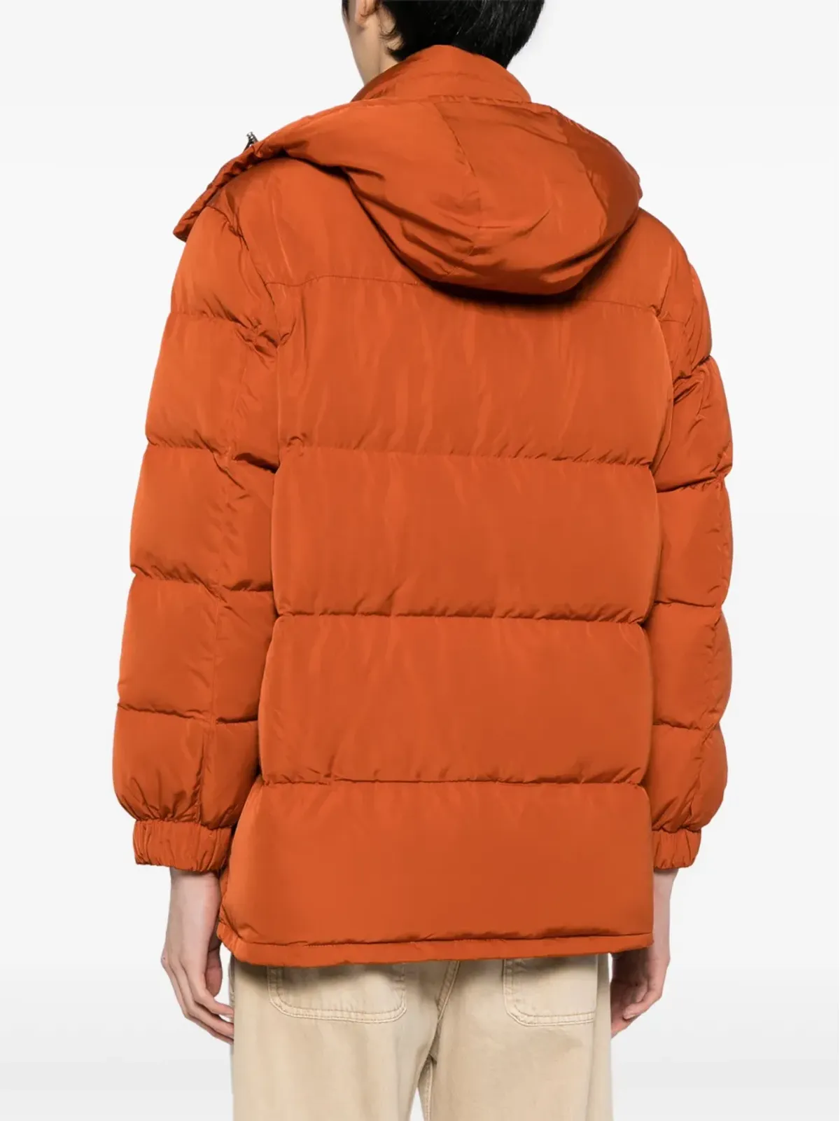 Maison Kitsuné Chillax Foxモチーフ パディッドコート - オレンジ - 画像4