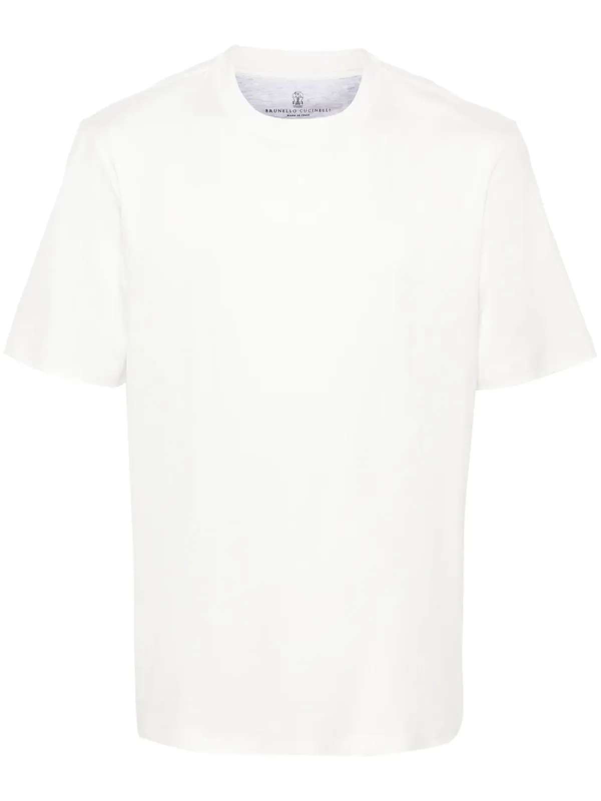 Brunello Cucinelli クルーネック コットン Tシャツ - ホワイト - 画像1