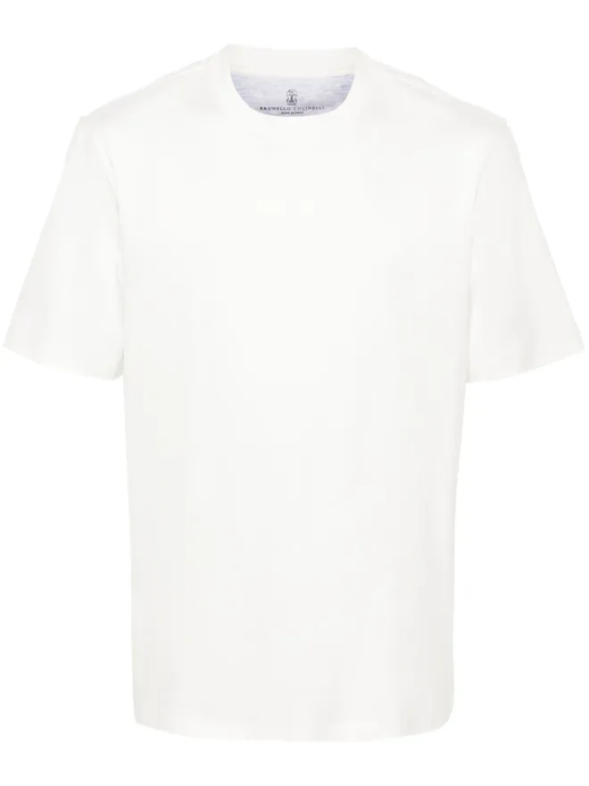 Brunello Cucinelli Brunello Cucinelli クルーネック コットン Tシャツ - ホワイトの商品画像