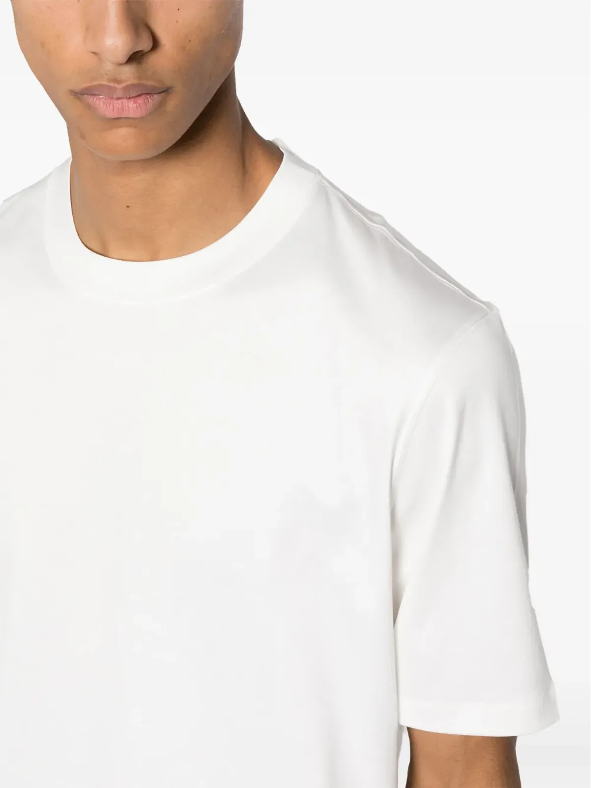 Brunello Cucinelli クルーネック コットン Tシャツ - ホワイト - 画像5