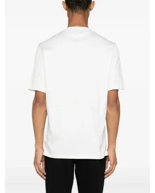 Brunello Cucinelli クルーネック コットン Tシャツ - ホワイト - サムネイル4